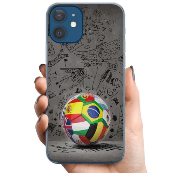 Apple iPhone 12  TPU Mobildeksel Fotboll Världen