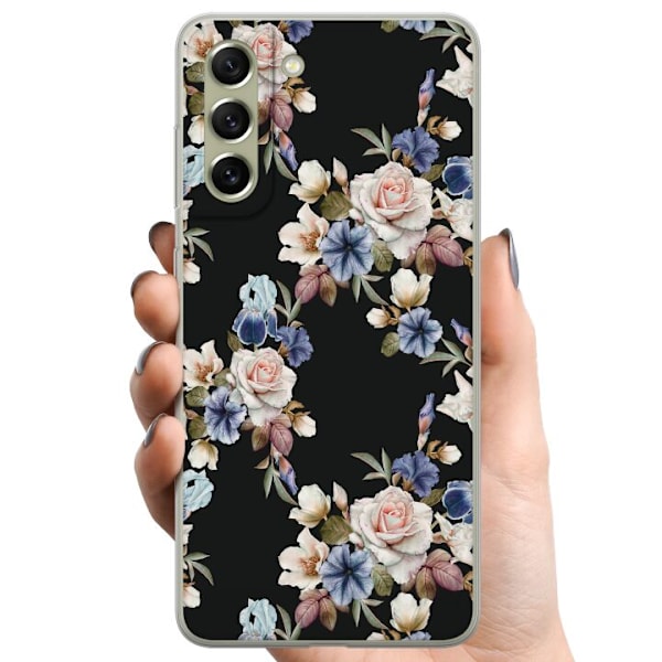 Samsung Galaxy S21 FE 5G TPU Mobildeksel Blomster