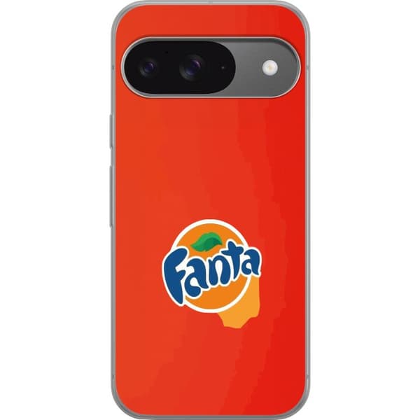 Kompatibelt Mobildeksel til Google Pixel 9 Minimalistisk appelsinbrus-inspirert design oransje