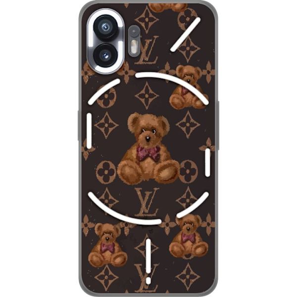 Nothing Phone (2) Läpinäkyvä kuori Louis Vuitton Teddykarhu Kuvio Ylellinen Muotisuunnittelu Suosittu Motiivi Muoti-Trendi Ylelliset Asusteet