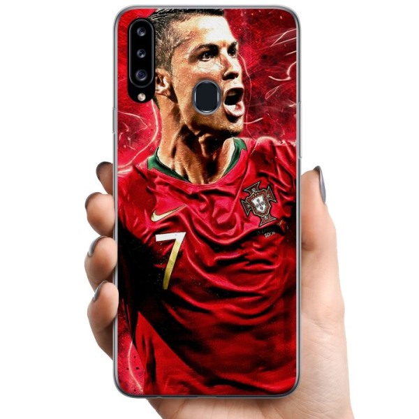 Samsung Galaxy A20s TPU Matkapuhelimen kuori Cristiano Ronaldo