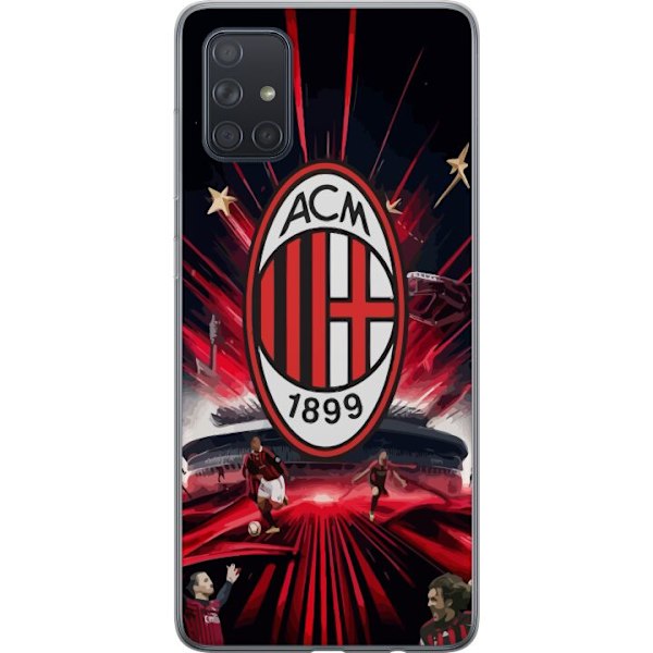 Samsung Galaxy A71 Gennemsigtig cover AC Milan