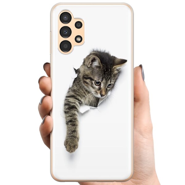 Samsung Galaxy A13 TPU Matkapuhelimen kuori Kissa