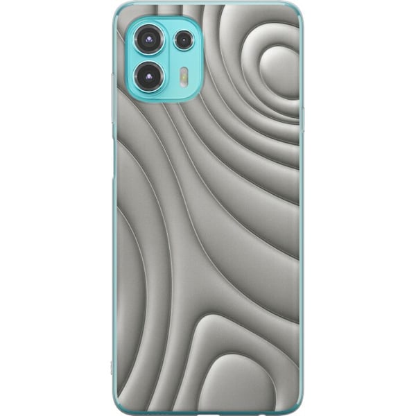 Motorola Edge 20 Lite Läpinäkyvä kuori Hopea-aallot