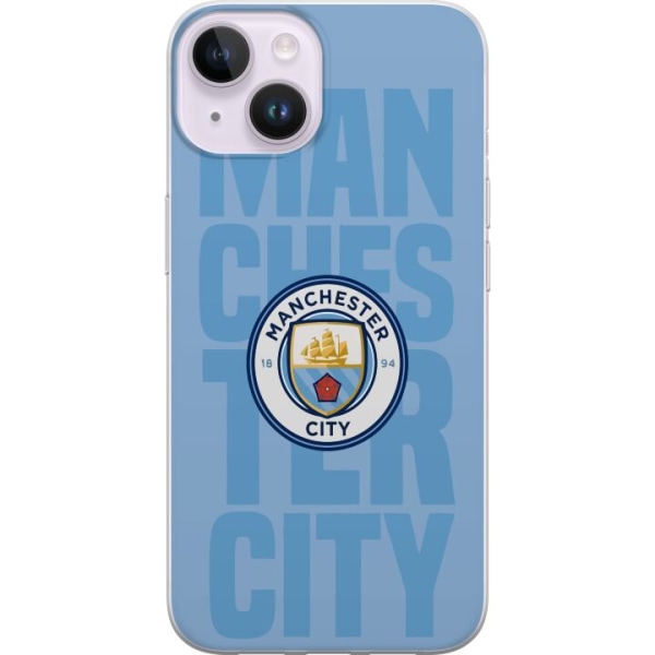 Apple iPhone 14 Genomskinligt Skal Manchester City