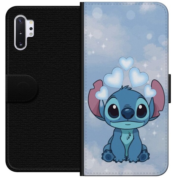 Samsung Galaxy Note10+ Lompakkokotelo Stitch Hyppäävä Ilo - Hauska Suunnittelu Lahjalle