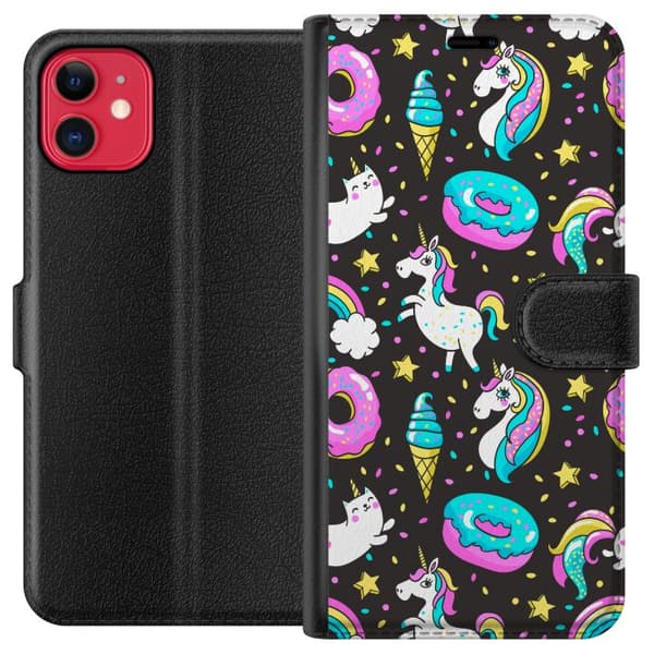 Kompatibel Tegnebogsetui til Apple iPhone 11 Unicorn