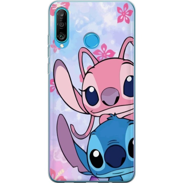 Huawei P30 lite Gennemsigtig cover Stitch & Angel
