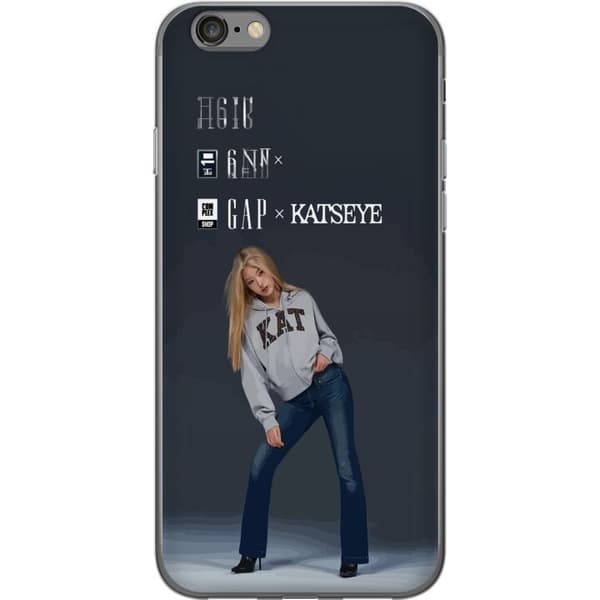 Yhteensopiva Puhelinkuori Apple iPhone 6 KATSEYE blond modebild harmaa