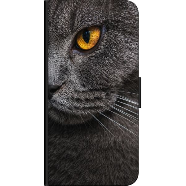 Kompatibelt Lommeboketui til Nokia G20 Grå midnattskatt grå