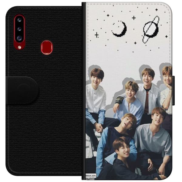 Kompatibelt Plånboksfodral till Samsung Galaxy A20s K-POP BTS