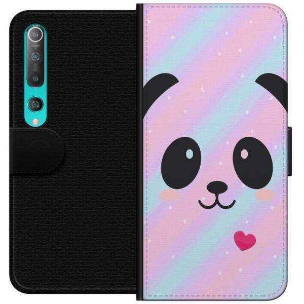 Xiaomi Mi 10 5G Lompakkokotelo Sateenkaari Panda