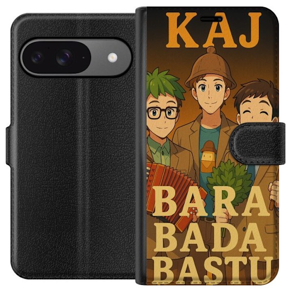 Google Pixel 9 Pro Lompakkokotelo KAJ Bara vain kylpeä saunas