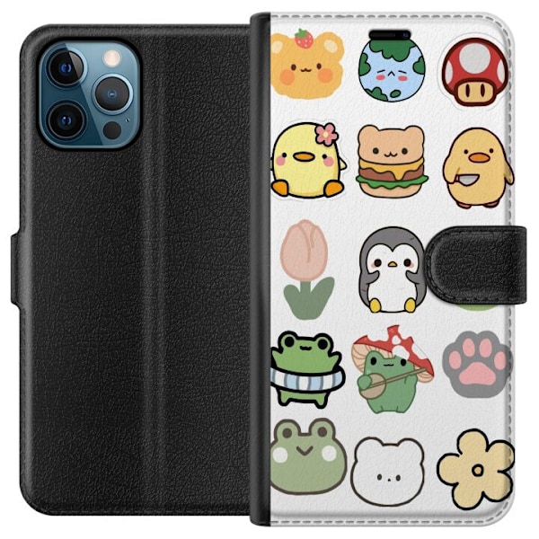 Apple iPhone 12 Pro Max Tegnebogsetui Kawaii Friends