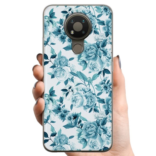 Nokia 3.4 TPU Mobilskal Blommor