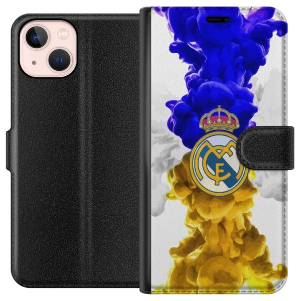 Apple iPhone 13 Tegnebogsetui Real Madrid Farver