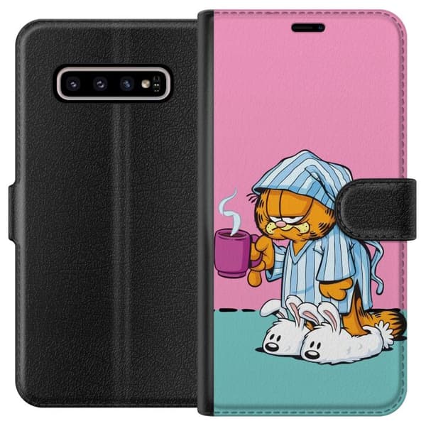 Kompatibelt Lommeboketui til Samsung Galaxy S10+ Garfield