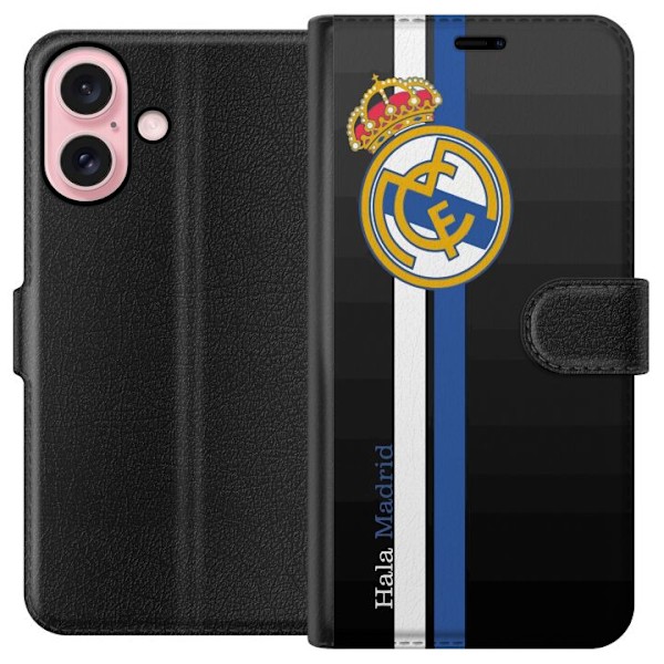 Apple iPhone 16 Tegnebogsetui Real Madrid