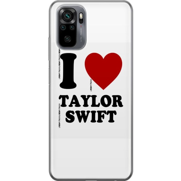 Xiaomi Redmi Note 10 Gennemsigtig cover Taylor Swift