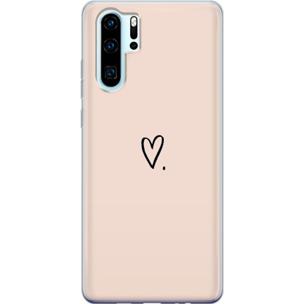 Huawei P30 Pro Läpinäkyvä kuori Sydän