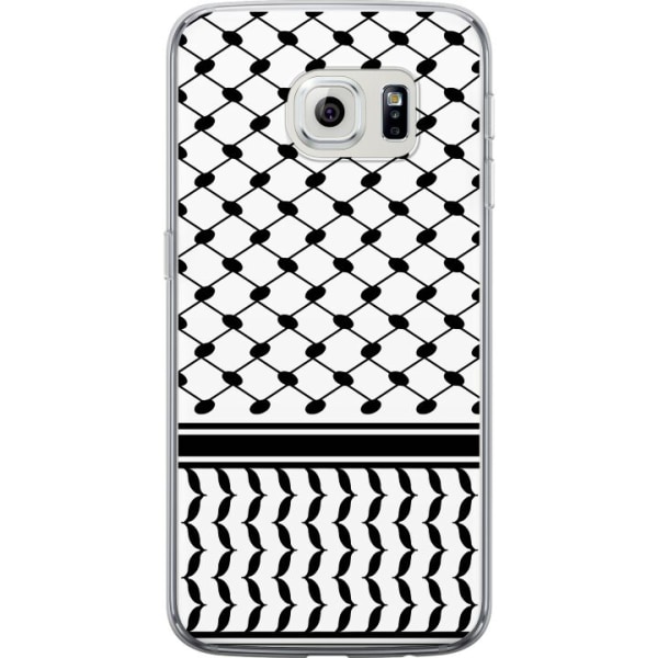 Samsung Galaxy S6 edge Gennemsigtig cover Keffiyeh mønster