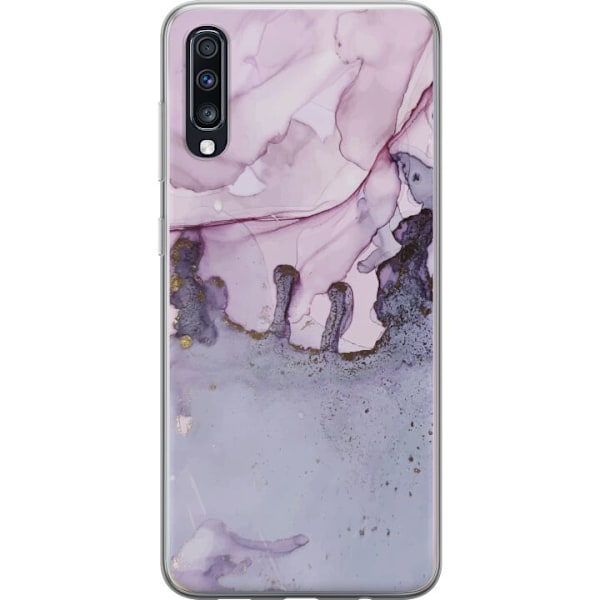 Samsung Galaxy A70 Läpinäkyvä kuori Marmori