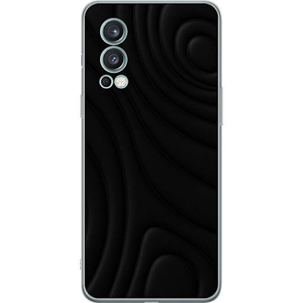 OnePlus Nord 2 5G Genomskinligt Skal Black Waves