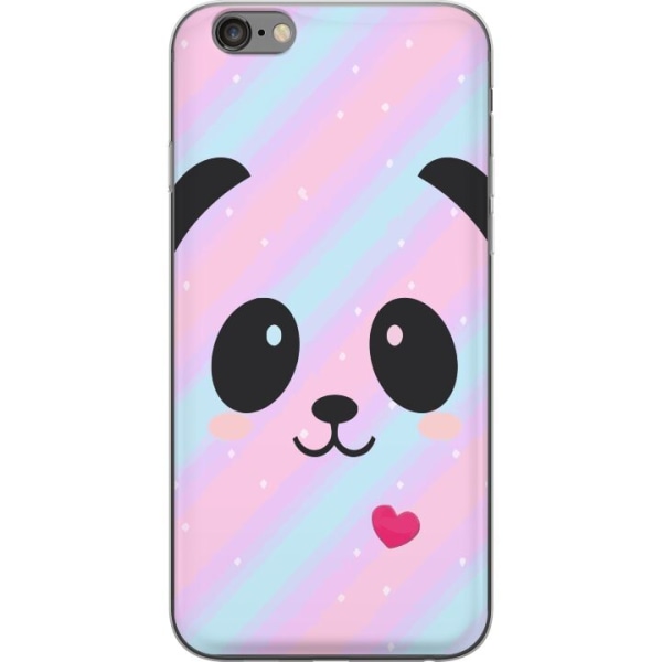 Apple iPhone 6s Plus Läpinäkyvä kuori Sateenkaari Panda
