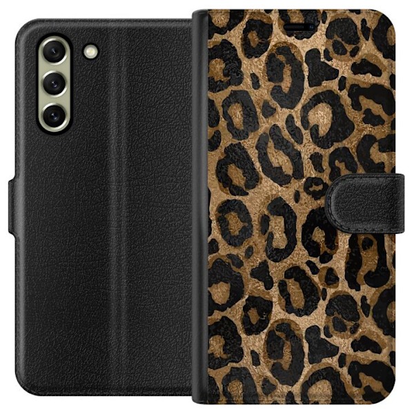 Samsung Galaxy S21 FE 5G Lommeboketui Leopard Luxe