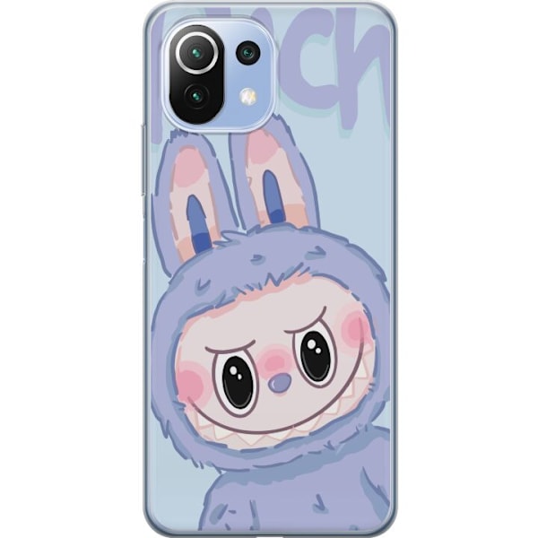 Xiaomi Mi 11 Lite Läpinäkyvä kuori Sininen Jänis Labubu