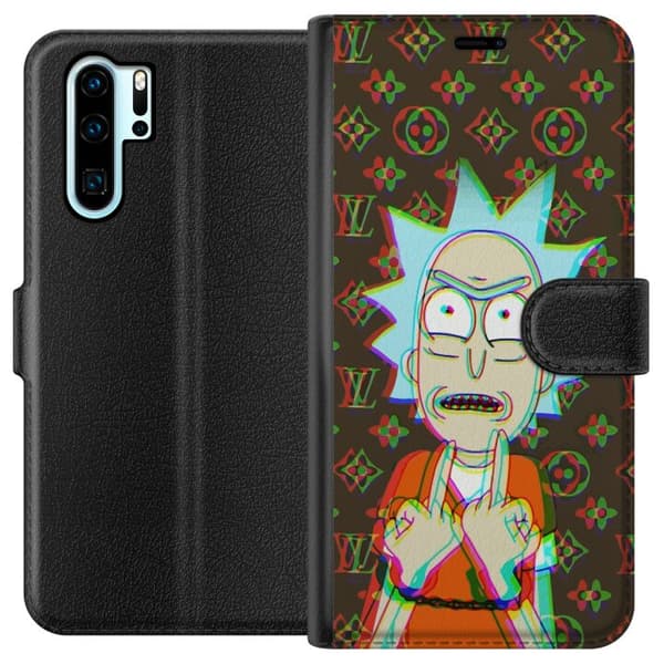 Kompatibel Tegnebogsetui til Huawei P30 Pro Rick and Morty