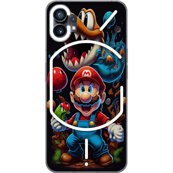 Nothing Phone (1) Läpinäkyvä kuori Mario ja ystävät