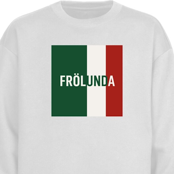 Sweatshirt för Vuxen | Klassisk Collegetröja Frölunda – H vit L