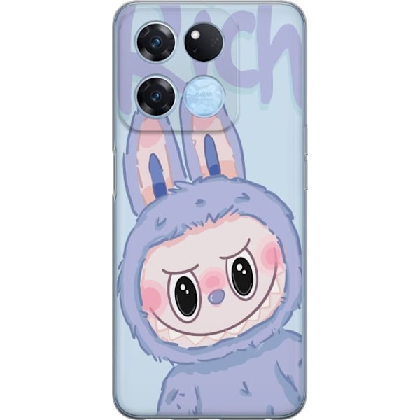 OnePlus Ace Racing Genomskinligt Skal Blue Bunny Labubu