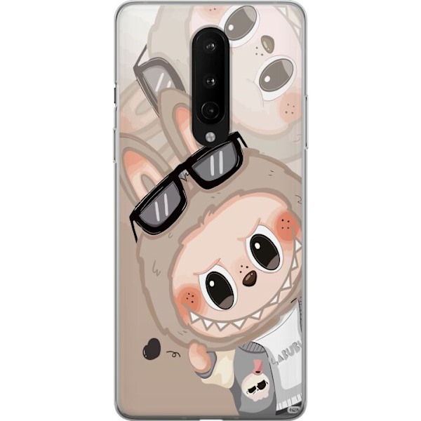 OnePlus 8 Genomskinligt Skal Labubu Rainbow Chaos – Färggla