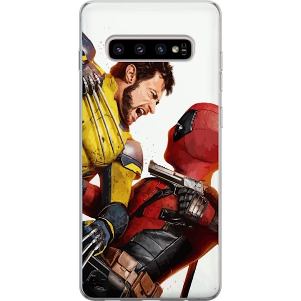 Samsung Galaxy S10+ Läpinäkyvä kuori Deadpool & Wolverine