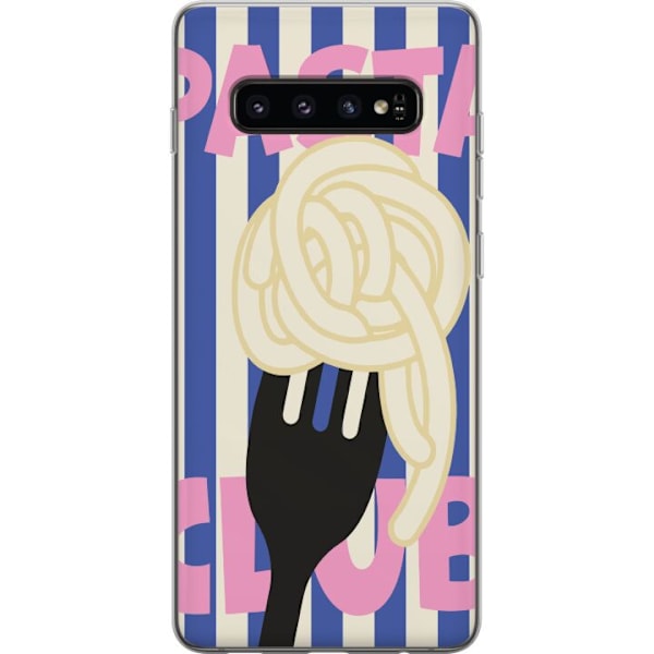 Samsung Galaxy S10 Gennemsigtig cover Pasta Twirl