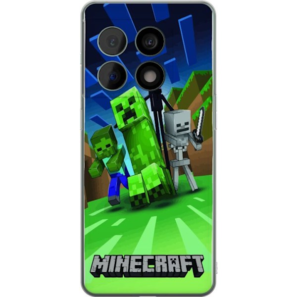 OnePlus 10 Pro Genomskinligt Skal Minecraft Creeper mobilskal i klassisk grön pixelstil