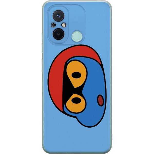Xiaomi Redmi 12C Genomskinligt Skal Bold Bot Head