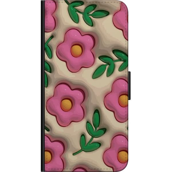 Kompatibelt Lommeboketui til Samsung Galaxy A20s Boblende Blomster