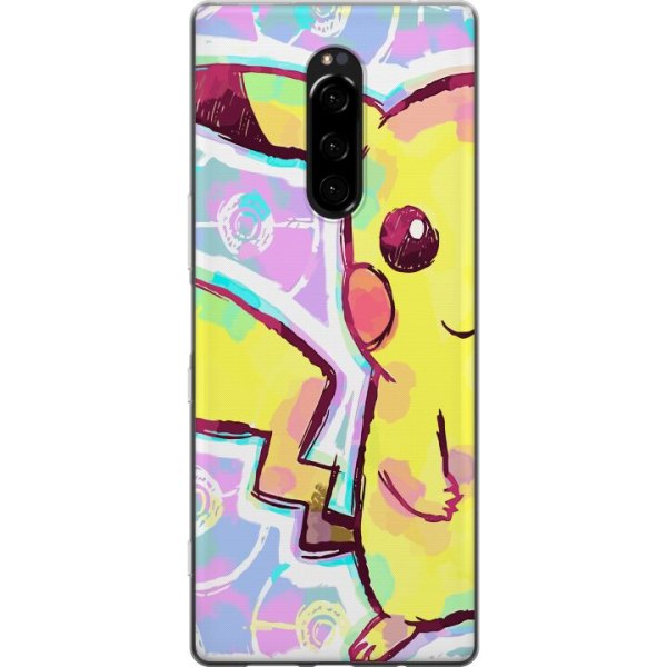 Sony Xperia 1 Gennemsigtig cover Pikachu 3D
