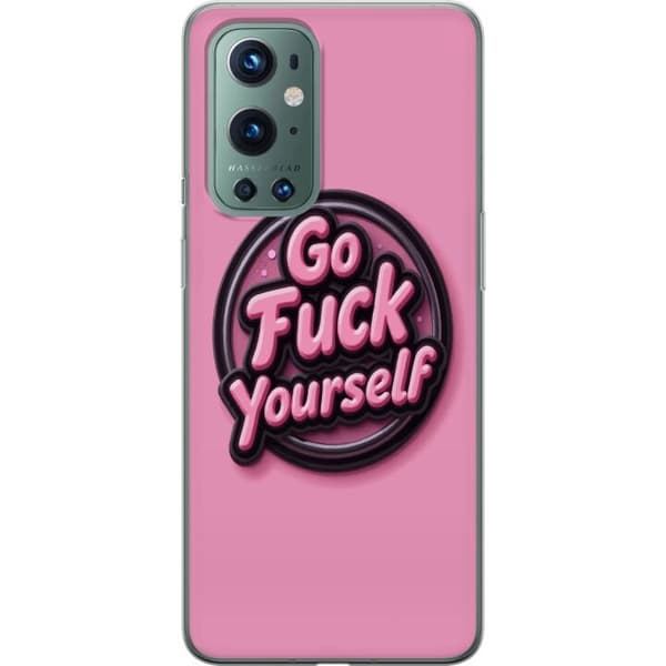 Kompatibelt Mobildeksel til OnePlus 9 Pro Rosa 3D textposter