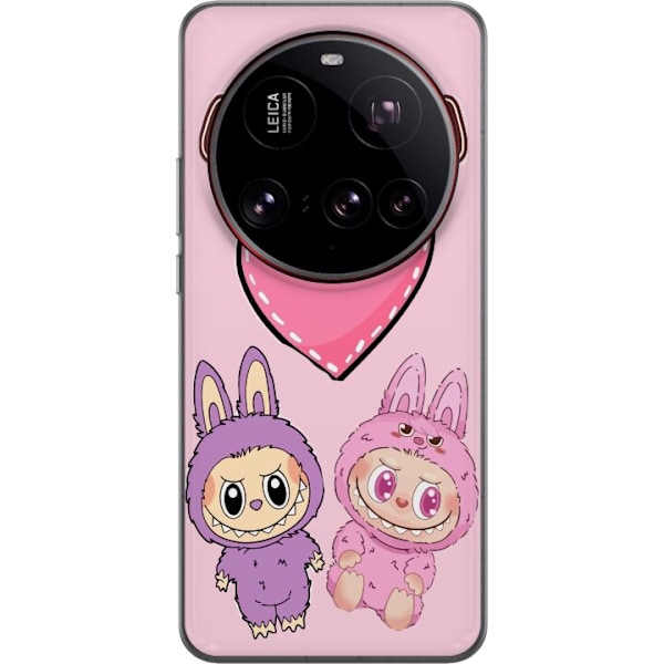 Xiaomi 15 Ultra Gennemsigtig cover Labubu Pink Monster