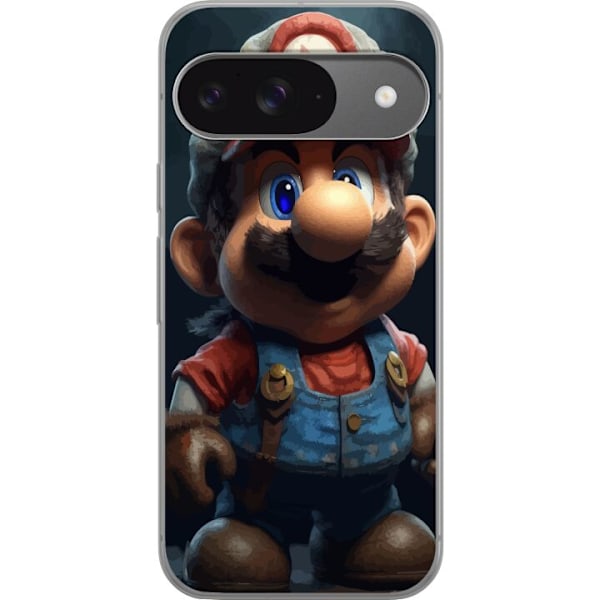 Google Pixel 9 Pro Gennemsigtig cover Super Mario