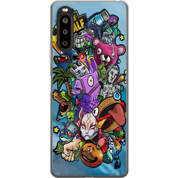 Sony Xperia 10 II Gennemsigtig cover Fortnite