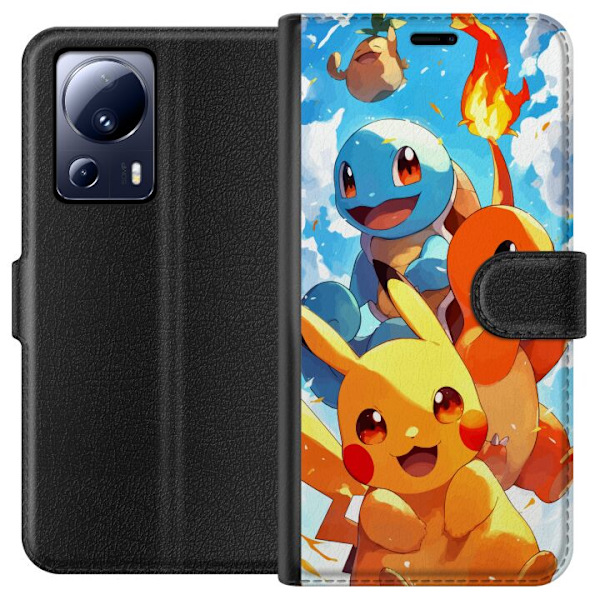 Xiaomi 13 Lite Lompakkokotelo Pocket Creatures - innoittanut P