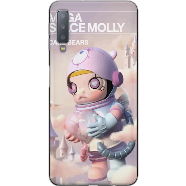 Samsung Galaxy A7 (2018) Genomskinligt Skal Mega Space Molly C