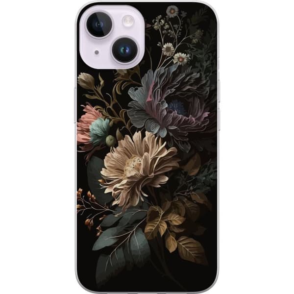 Kompatibelt Mobildeksel til Apple iPhone 14 Blomster