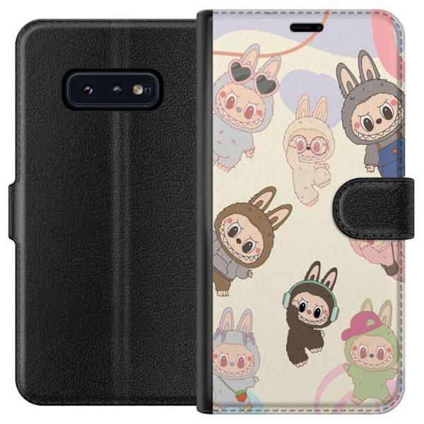 Samsung Galaxy S10e Tegnebogsetui Labubu Pop Mart Samling Motiv Figur Samling Design Populært Art Toy Pop Mart Kreativ Grafisk