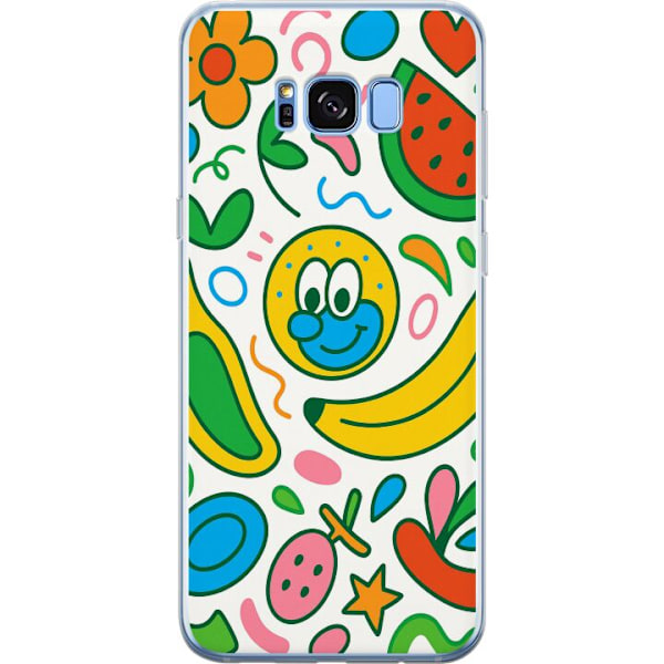 Samsung Galaxy S8+ Läpinäkyvä kuori Perhosverho